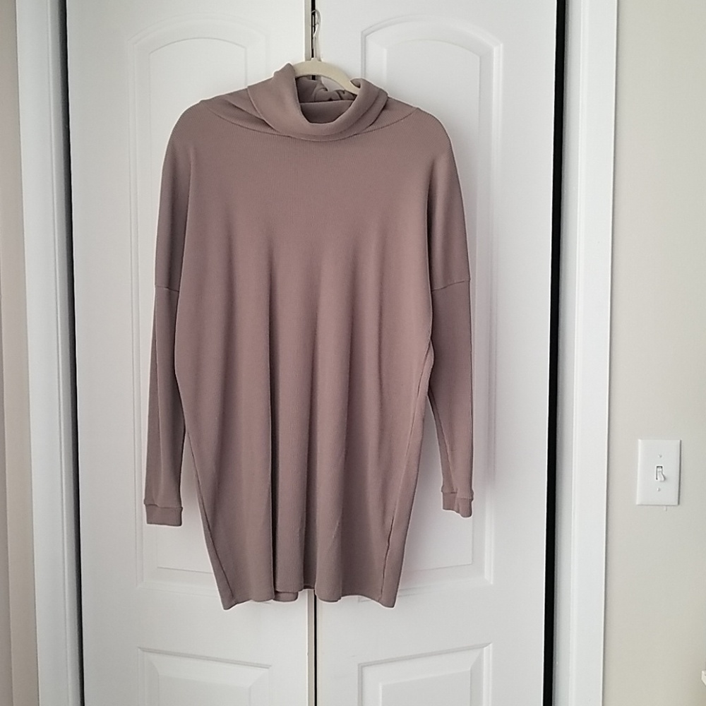 Lulus Scheme of Things Taupe Mini Dress Size Small